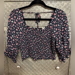 FRANCESCAS JUN & IVY Floral Crop Top